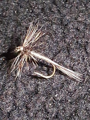 #ad MIDGE GRIZZLY SIZE 20 TROUT DRY FLY CUSTOM TIED FRONTIER FLY CO $11.90