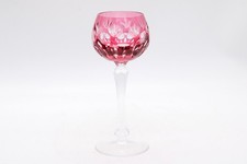 Nachtmann Bamberg Bleikristall Weinglas Römerglas Rubinrot Vintage H 20 cm