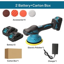 Polisseuse Auto Sans Fil 21V 6" 8 Vitesses 7000RPM Compatible Makita 18V