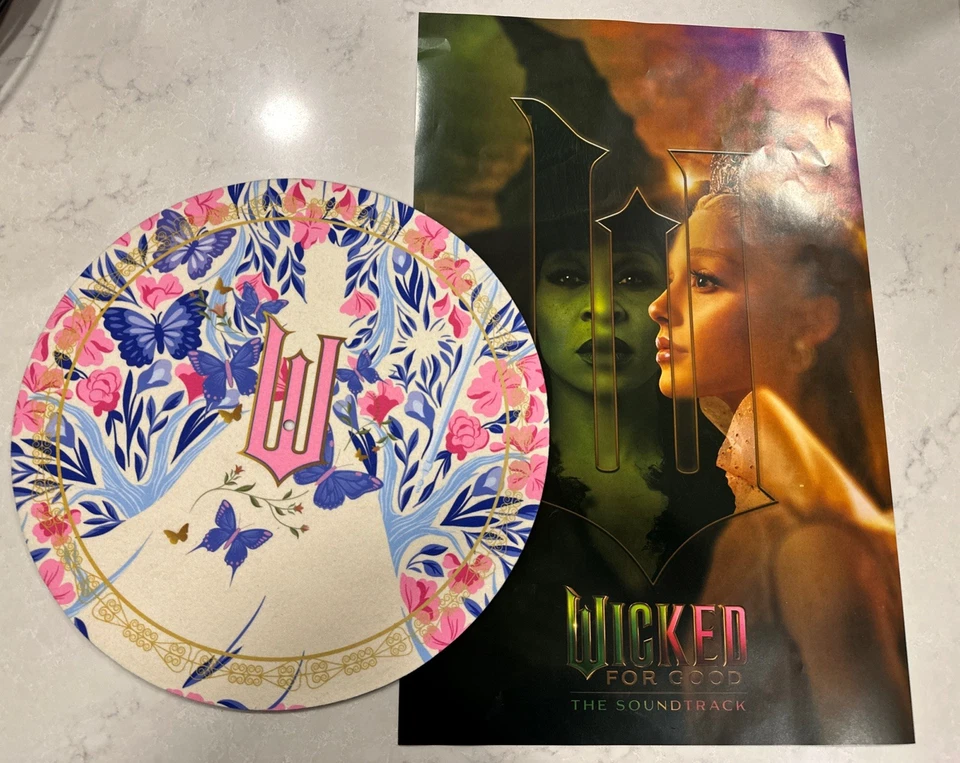 Wicked For Good Listening Party Swag Vinyl Slip Mat & Poster Ships Asap. - Image 2 of 2