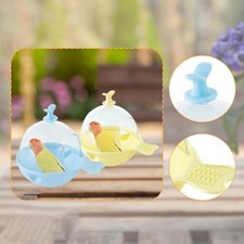 Bird Bath for Cage Portable Parakeet Bath Box for Canary Parakeet Cockatiel