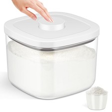 Airtight Rice Container 10 Lbs, Clear Plastic Food Storage Container Bin For ...