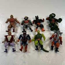 Vtg 1980s Motu Masters Of The Universe Original He-Man Action Figures Lot 8