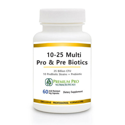 Multi Pre+Probiotic | 25 Billion CFU | Gut Health, Digestion | Shelf Stable