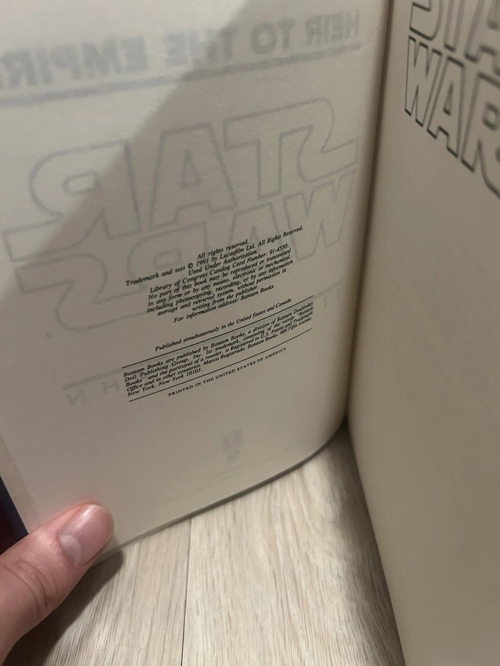 Star Wars: Heir to the Empire Timothy Zahn Hardcover Edition Foto 3 de 4