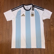WORLD CUP Adidas Argentina Official National Team Soccer Jersey Size L Messi
