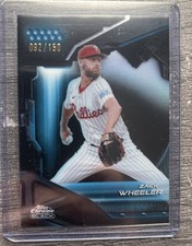 2026 Topps Chrome Black Zach Wheeler #104 Blue Refractor /150
