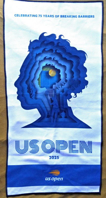 US Open Tennis 2025 Althea Gibson Logo Towel New, *SOLD OUT*