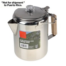 12-Cup Stainless Steel Camping Percolator