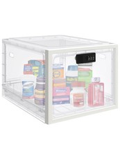 Large Medicine Lock Box for Safe Medication, Lockable Storage Box for Fridge/...