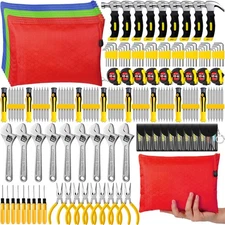 171 Pcs Christmas Mini Operation Tool Kit Emergency Compact Tool Set with Bag...