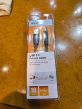 Belkin USB 2.0 Premium Printer Cable 16ft USB-B