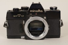 Minolta SRT 101 Black SLR Film Camera Japan  As Is  for parts or repair READ