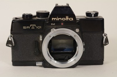 Minolta SRT 101 Black SLR Film Camera Japan 【As Is】for parts or repair READ