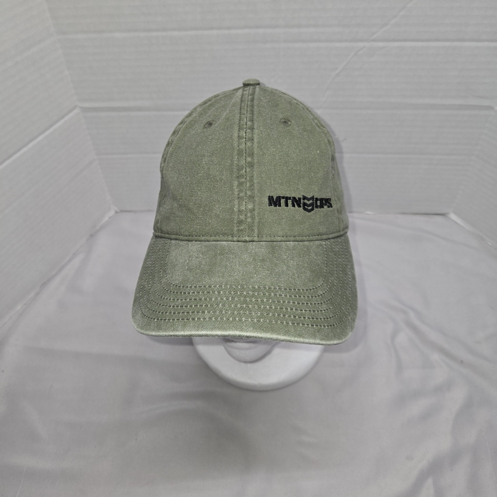 MTN OPS Hat Adjustable Strapback Olive Green Euc - image 1