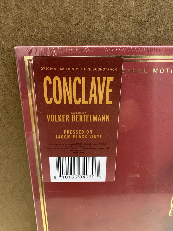 CONCLAVE 2024 ORIGINAL MOTION PICTURE SOUNDTRACK VINYL LP VOLKER BERTELMANN NEW! — 第 2/3 张图片
