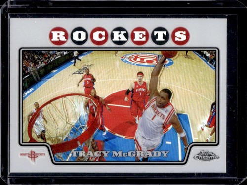 2008-09 Topps Chrome Tracy McGrady Refractor #111 Rockets