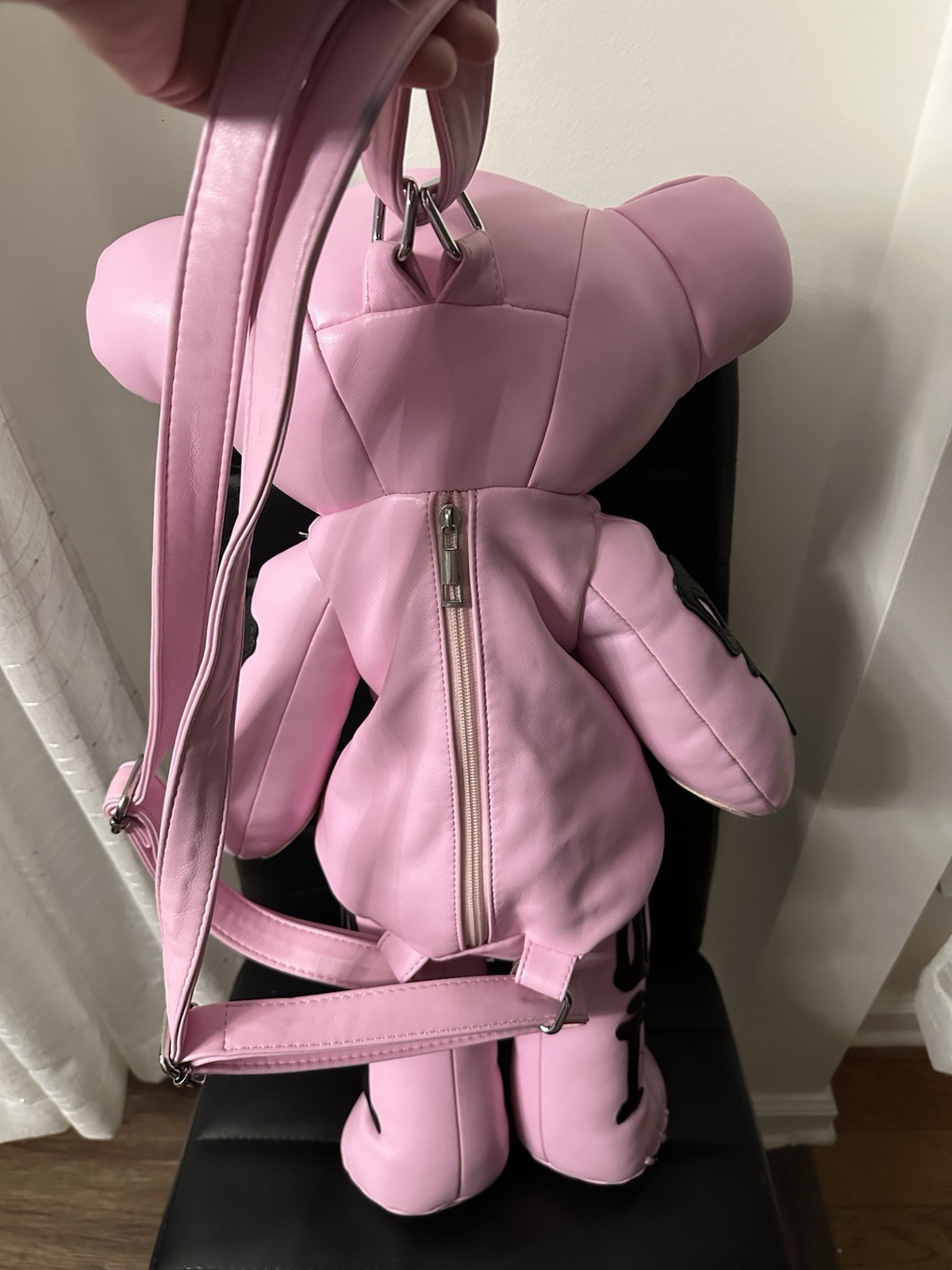 Pink Bear Backpack Good Condition Read Description - image 4