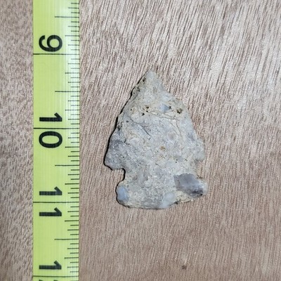 WELL USED AUTHENTIC ARKANSAS STEMMED KNIFE NICE ARTIFACT STONE SCRAPER TOOL