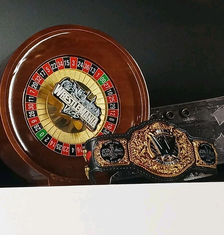 New 2026 WWE Wrestlemania 42 Las Limited Edition Vegas mini belt 
