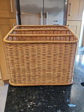 Vintage Wicker Magazine Rack