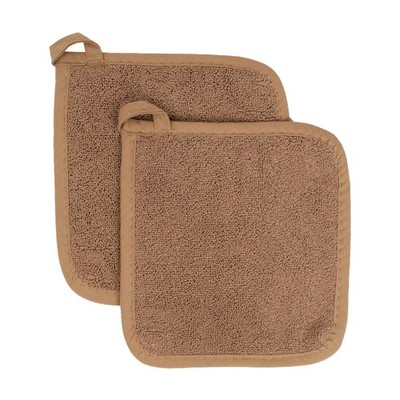 RITZ Terry Potholder & Hot Pad: Unparalleled Heat Resistant, 2-Pack, Copper