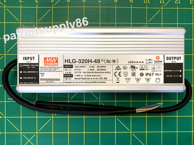 Mean Well HLG-320H-48 LED Driver 48V 320W IP67 CC / CV 6.7A
