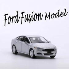 1:64 Ford Fusion PL Interceptor - 596 Silver Diecast Model Alloy