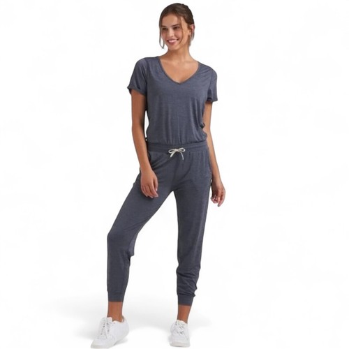 Vuori All Day Jumpsuit in Azure Heather Small
