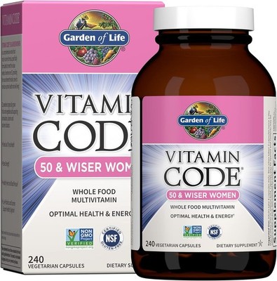 Garden of Life Multivitamin for Women 50 & Over, 240 Count (Pack 1) 