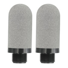 2 Pcs Plastic Pneumatic Air Muffler G3/8 Air Compressor Exhaust Fitting Grey