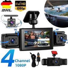 4 Kanal 360° Panorama Dashcam Nachtsicht Autokamera 1080P Nachtsicht Parkmonitor