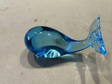 6&rdquo; Blue Glass Whale