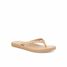 Women Sanuk Yoga Joy Bling Flip Flop Sandal 1116828 Champagne Size 10 New