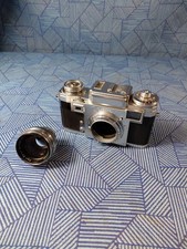 Zeiss Ikon Contax IIIa Film Camera w/ Sonnar 50mm f/1.5 With Case. Read
