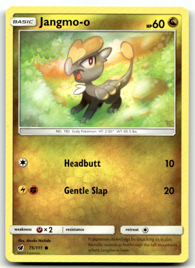 Jangmo-o 75/111 Common Crimson Invasion Pokemon Moderately Played