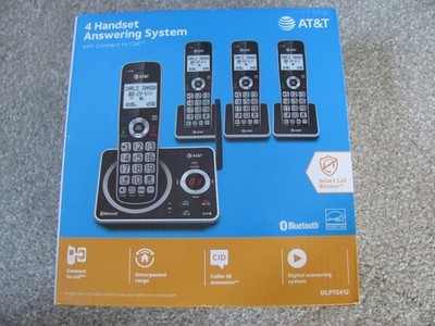 AT&T 4 Handset Answering System DLP72412 with Connect to Cell & Smart Call Black