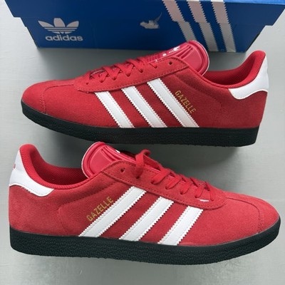 Größe 9   adidas Gazelle Scarlet rot weiß schwarz Turnschuhe FX2065