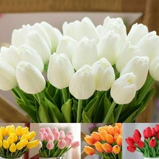 Artificial Tulips Real Touch Bridal Home Wedding Party Festival Decor