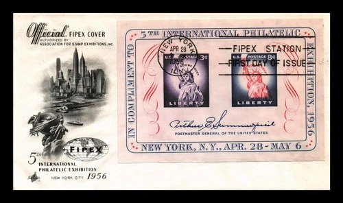 DR JIM STAMPS US COVER FIPEX SOUVENIR SHEET FIRST DAY ISSUE SCOTT 1075
