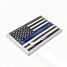 Thin Blue Line American Flag Sticker Emblem Decal Car Chrome Flags For Honoring Thin Blue Line American Flag Sticker Emblem Decal Car Chrome Flags For Honoring