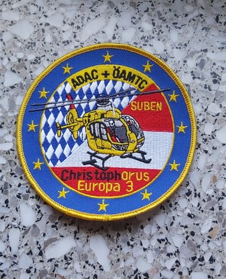 Aufnäher Christophorus Europa 3 ADAC Luftrettung  Flugrettung 