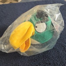 Angry Birds Hal Plush Toy Green Open Beak Commonwealth 2010 Rovio 5" NoSound NWT
