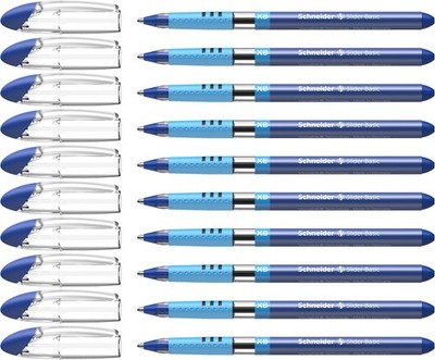 Schneider 151203 Slider Basic Kugelschreiber Soft Grip Zone XB 10St blau
