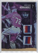2020 Panini Diamond Kings DK Materials Holo Gold 7/50 Jonathan Hernandez e6p