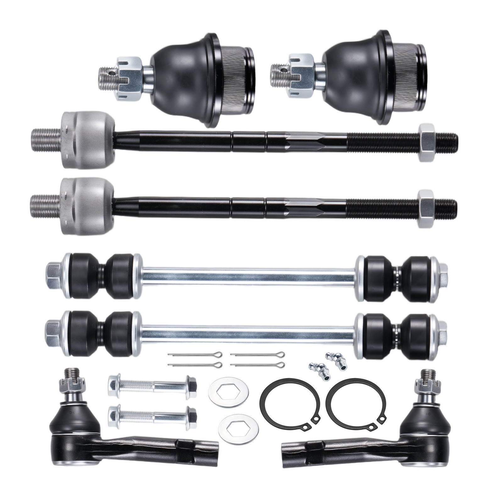 10 Front Upper Control Arm w/Ball Joint Sway Bar Link Tie Rod End for Ford Range thumbnail 4