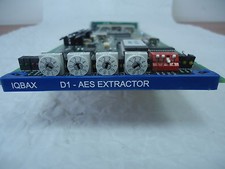 SNELL  WILCOX IQBAX 4 PAIRS AES/EBU AUDIO DE-EMBEDDER WITH REAR MODULE 
