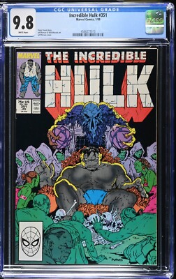 Incredible Hulk #351 CGC WP NM/MT 9.8    (Marvel 1989) Classic J. Purves Cover
