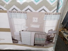 CRIB BEDDING Set NEW Seashore Waves Baby 3 Piece Nursery SHEETS Trend Lab NEW