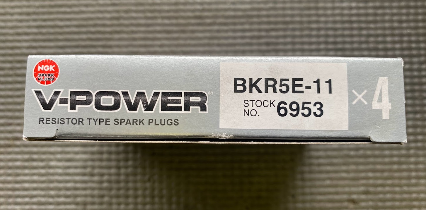 NGK V-Power Resitor Type Spark Plugs 4 - #6953 / BKR5E-11 - Fits Chevy  More